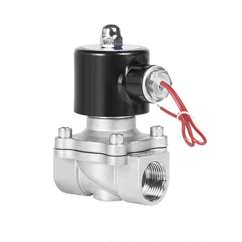 1/2 '' Normálne uzavretý solenoidný ventil z nehrdzavejúcej ocele 24 V 12V 220V 110V Voda/plynové solenoidové ventily