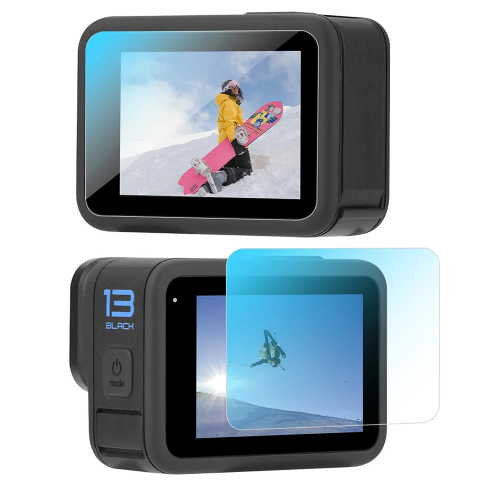 1/2 set temperovaného skla Film Clear Ultra Tempered Glass Screen Protector Anti-Scratch pre GoPro Hero 13 Black Camera Accessories
