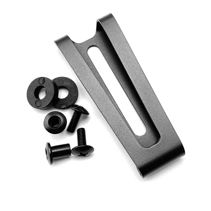 1/2 súpravy materiálu z nehrdzavejúcej ocele Kydex IWB Clips Klips Knife K Púskok Scabbard Belt Celps so skrutkami DIY Príslušenstvo
