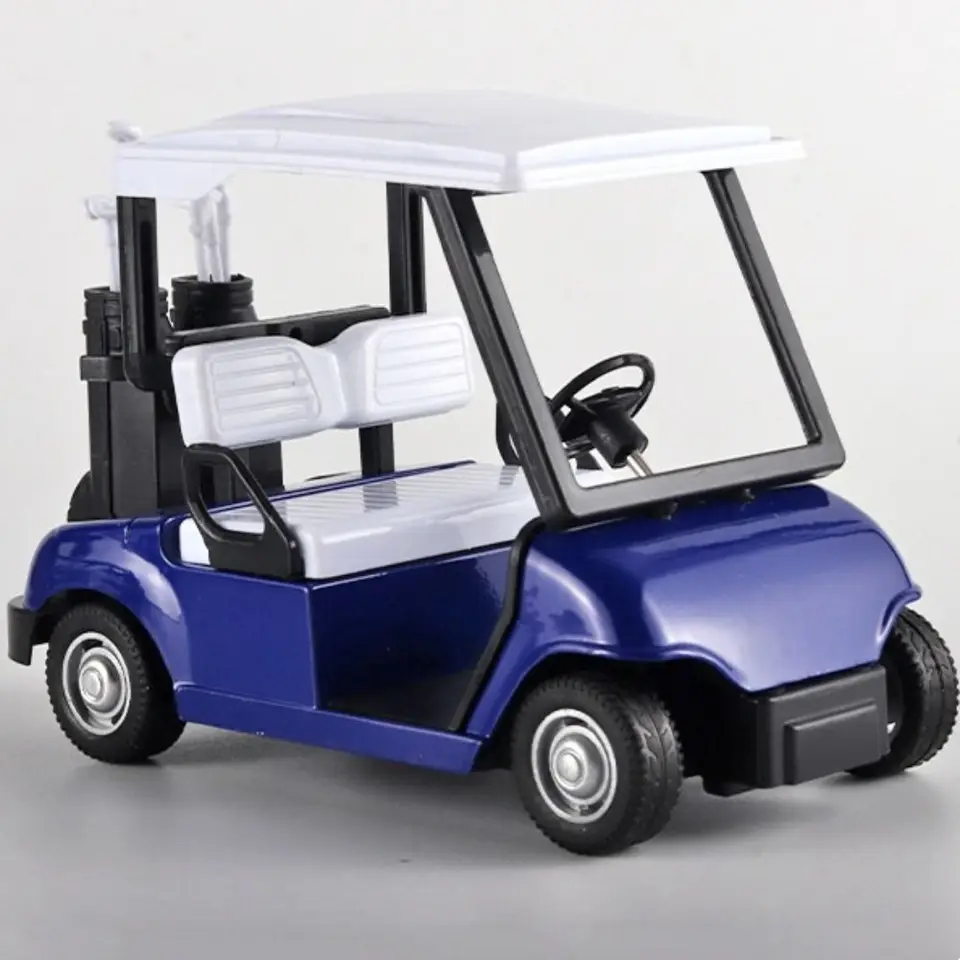 1:20 Model golfového vozíka v mierke Pull-back Simulation Miniatúrny golfový košík Diecast zliatiny Domáce dekorácie Golf Cart Vozidlá hračky pre deti hračky