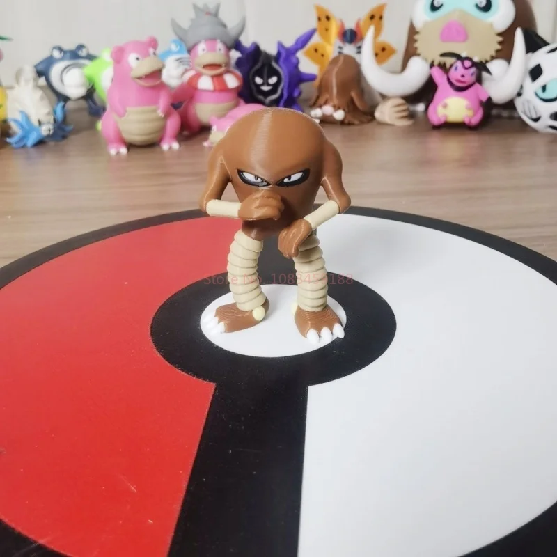 1:20 Pokemon Anime Action Figure Hitmonlee Scale World Worlt Cute Doll 3D Print Model Zbierka bábiky Zbierka DECON DETIBOL DETI DETICKY