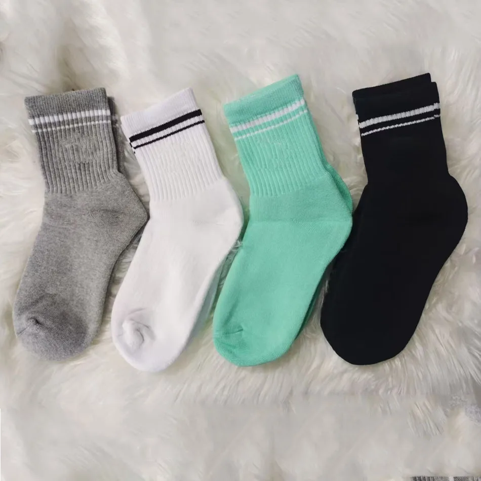 1/20 párov retro bavlnené jogy športové ponožky Stredne dlhé ponožky Pilates Fitness Sports Four Seasons ponožky dámska jogová médium Sock