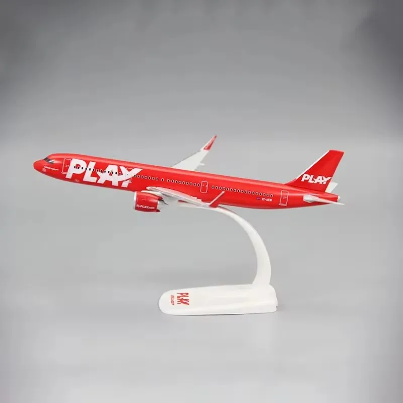 1: 200 Stupnica A321NEO Flyplay Island Play Air Abs Plastické lietadlo Model hračiek lietadla lietadla Model hračky pre zbierku