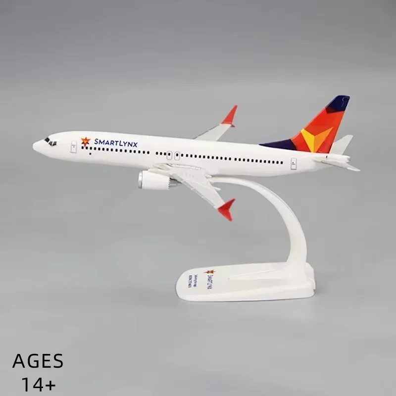 1: 200 Stupnica plastová B737 Max8 SmartlyNX Airlines ABS Plastické lietadlo lietadlové lietadlá Model Model Resin pre zbierku