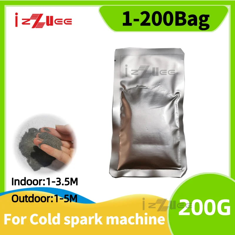 1-200BAG TI Prášková iskra 200g pre svadobnú stranu stroj v interiéri Outdoor Dust MSDS Certifikácia pre pódium Light Party DJ