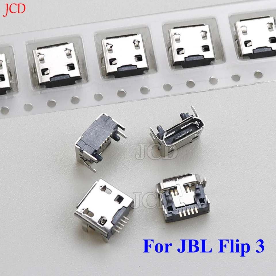 1-20ks USB C Jack Power Connector Dock pre JBL Flip 3 Bluetooth Reproduktor nabíjacie port Micro Charger Plug 5pin ženská zásuvka