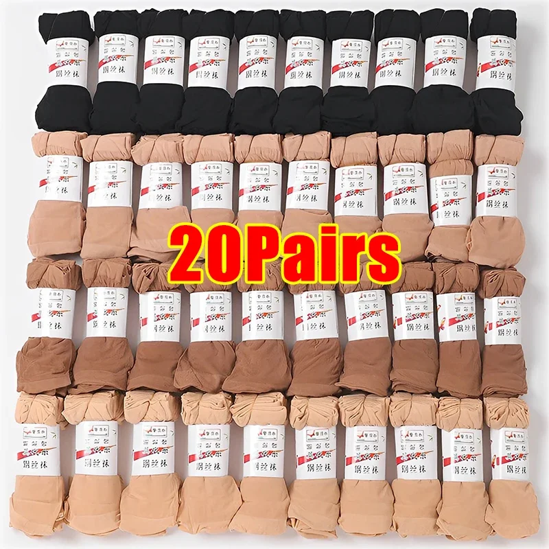 1/20pairs ultra tenké ženy ponožky leto priehľadné krištáľové hodvábne ponožky sexy elastické hodvábne krátke dievčatá členok členok neviditeľné ponožky