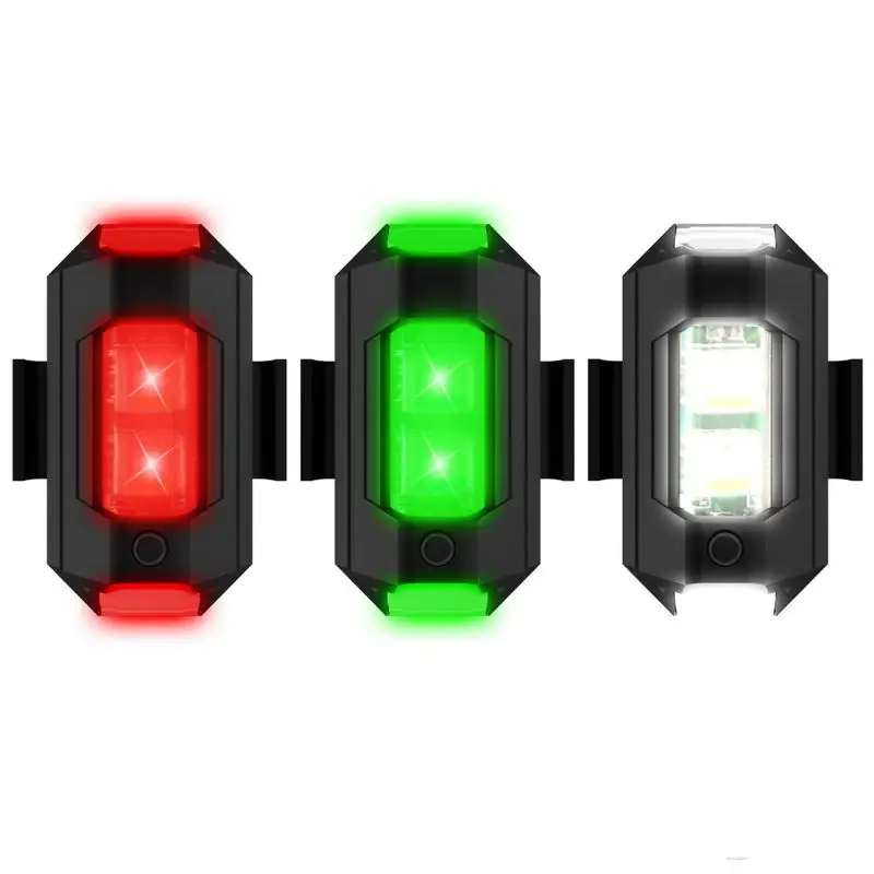 1/22K cyklus blikajúce zadné svetlá 7 farebných bicyklov lietadla Light Light Model diaľkového ovládača Výstražná lampa Zadné svetlo USB nabíjanie USB