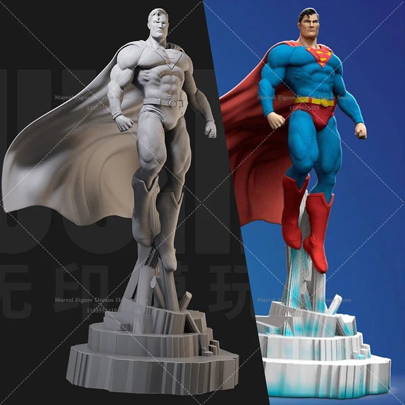 1/24 1/18 Scale DC Justice League Superman Steel Body Clark Kent Obhajca Kryptonian DIY Self zostavil živicu Un-Model Model