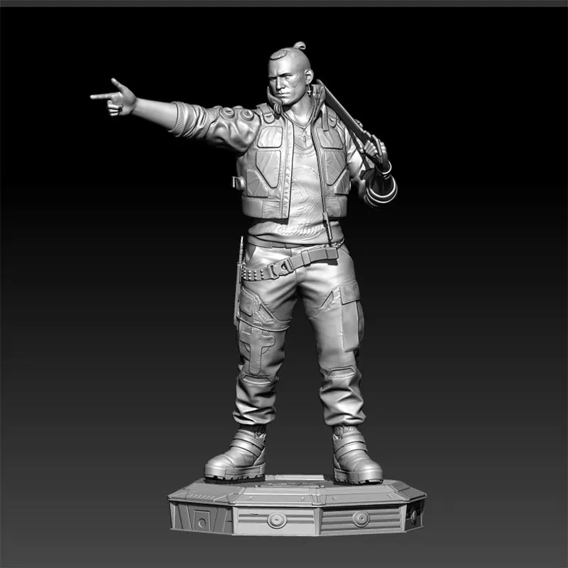 1/24 1/18 živice Model Model Kit Cyberpunk Boy Figure Sculpture Unpacked No Color RW-1409