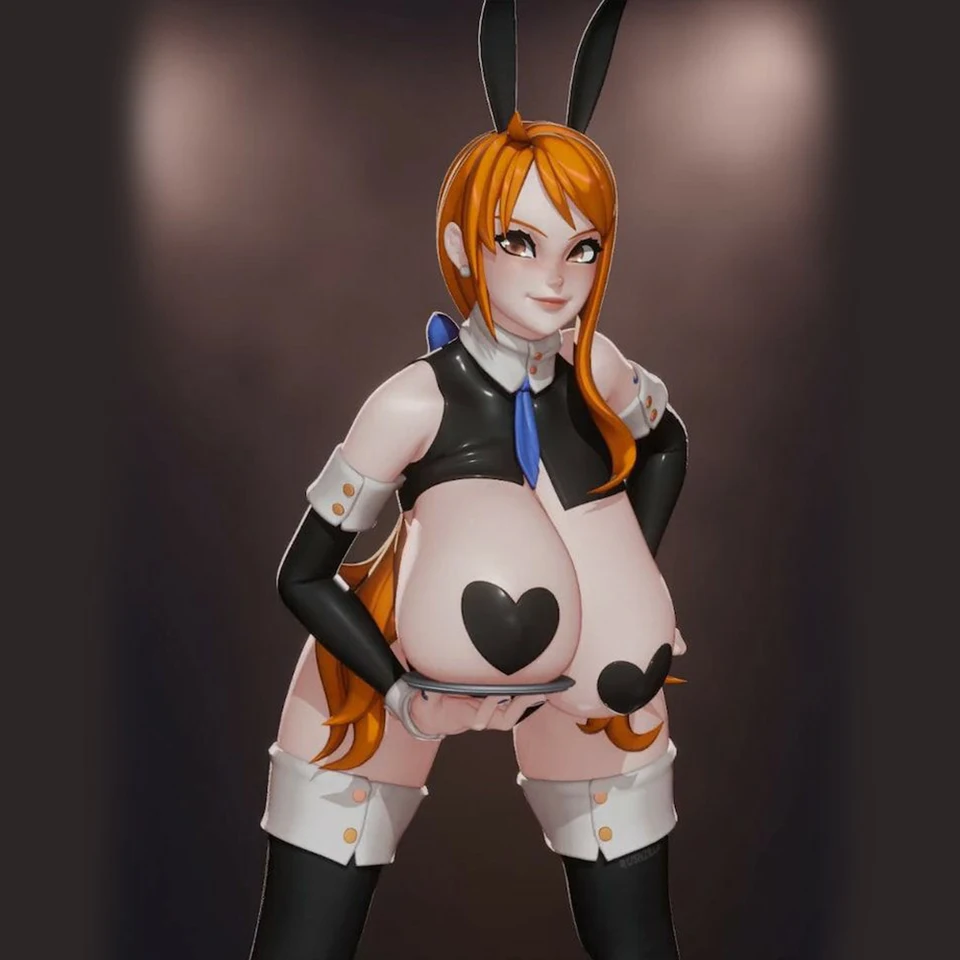 1/24 3D tlačiareň Kit Krásny Bunny Suit NAMI Resin Obrázok Model Model DIY Miniatúrne redukčné sochy