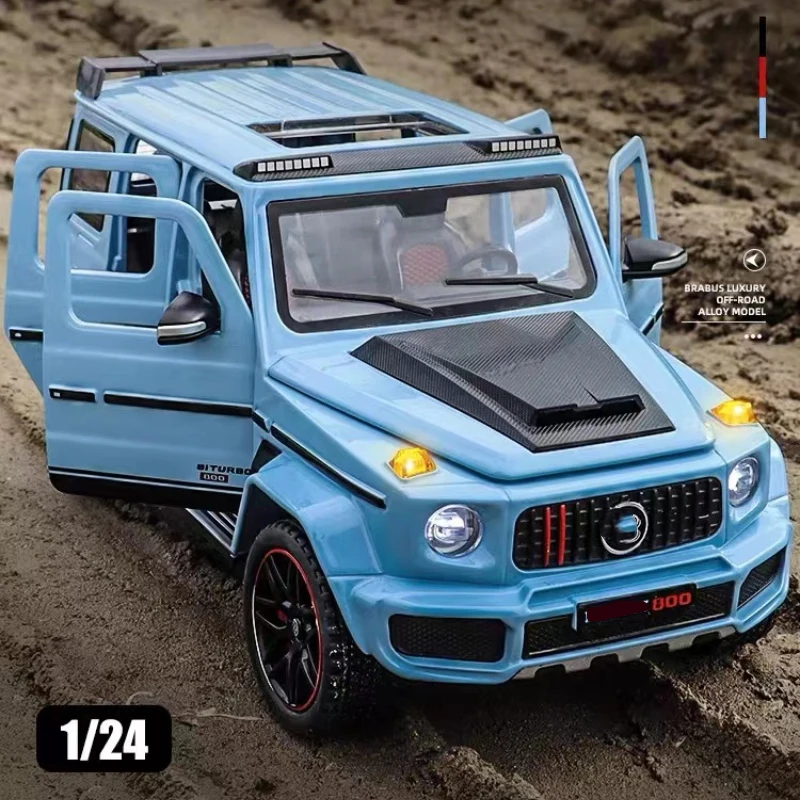 1:24 Benzs G800 SUV zliatiny Model automobilu Diecast Metal Tervery Miniatúrny automobil Sound ＆ Zbierka ľahkej zbierky detí