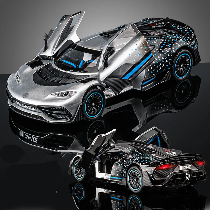 1:24 Benzs-one zliatinový koncept Model športových automobilov Diecasts Metal Racing Car Model Model simulácia zvuku a ľahké detské hračky darček