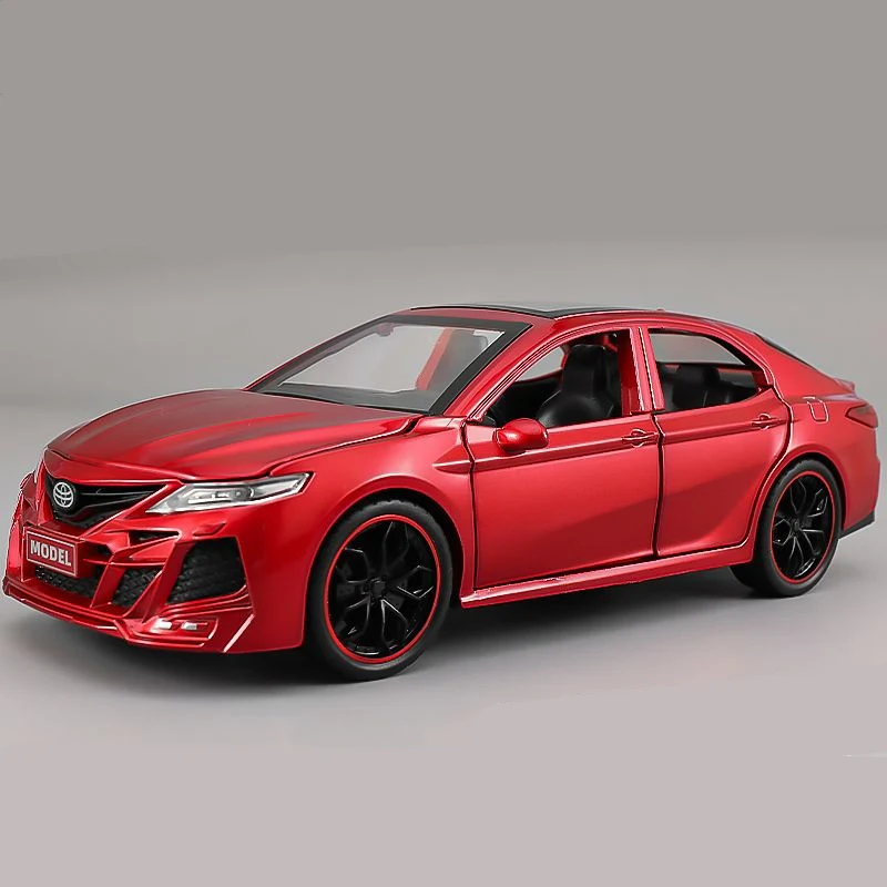 1:24 Model zliatiny Camry zliatiny Model Diecast & Hračky Kovové hračky Model Model simulácia zvuku a svetla Zbierka detí Darček