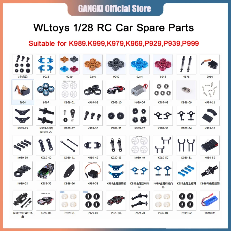 1:28 WLTOOYS RC Car Plast Plast Parts Mosquito CAR 1:28