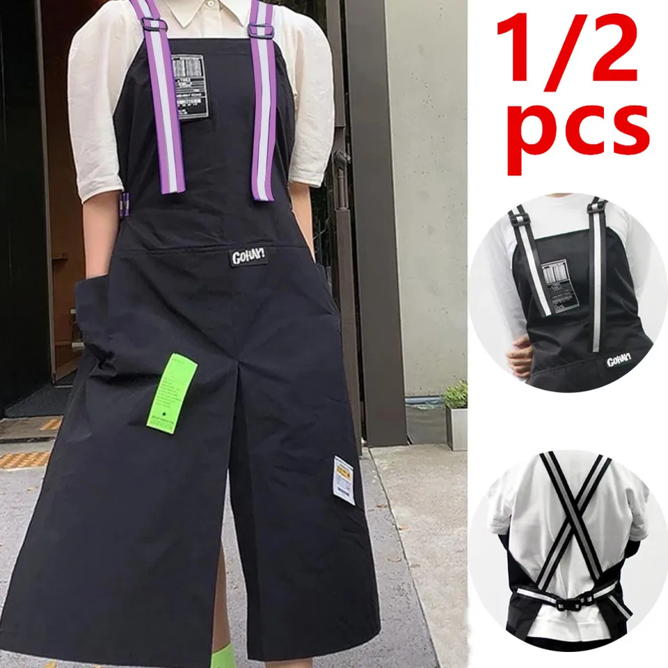 1/2ks Kórejský módny nylon vodotesný zástera kaderníčka kvetinárstvo kvetinárstvo Pracovné oblečenie dlhá štrbina