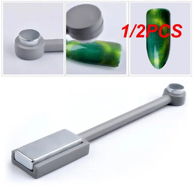 1/2ks na nechty Štýlové štýlové a efektívne profesionálne dekorácie nechtov Dvojité dizajn Easy Cat Eye Nail Art