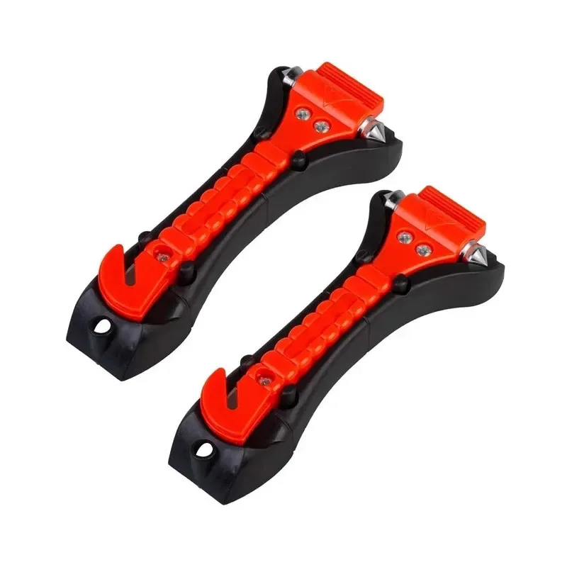 1/2ks prežitie bezpečnostné kladivo kemping jazdecké autosedačky rezačka 2-v-1 Núdzové prestávky okenné sklo Punch Life Rescue Tools