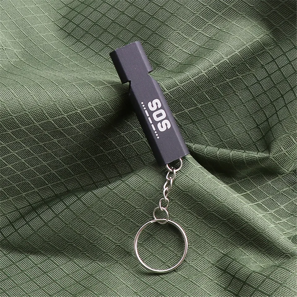 1/2ks vonkajšie kempingové prežitie píšťalky píšťalka Multifunkčný prenosný prenosný nástroj EDC SOS Eleaster Whistle Whistle
