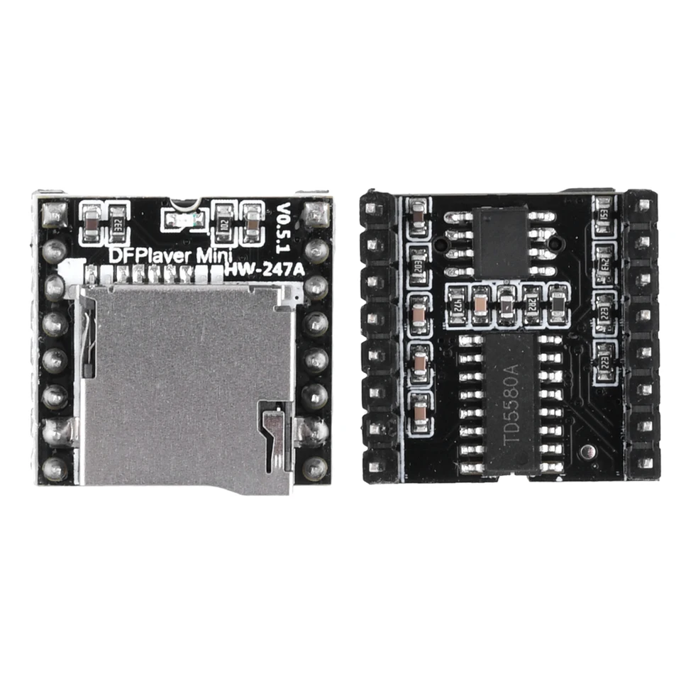 1-2pcs Mini MP3 Modul TF karta U Disk Audio Module hlasová doska pre Arduino DF Play Dfplayer Mini