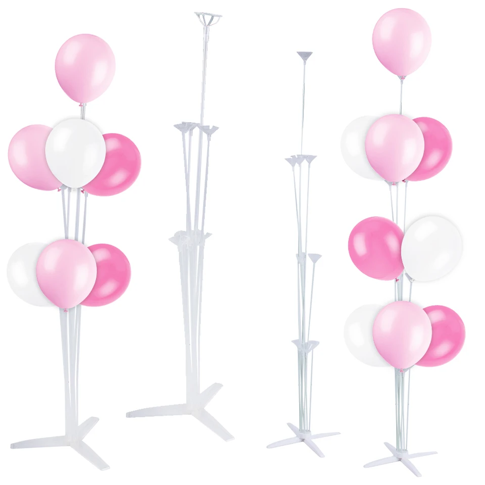 1/2set Balloon Stander Držiak súprav so základňou latex Balón pre narodeninovú oslavu Svadobné dekorácie Balóny Sticks Arch Set