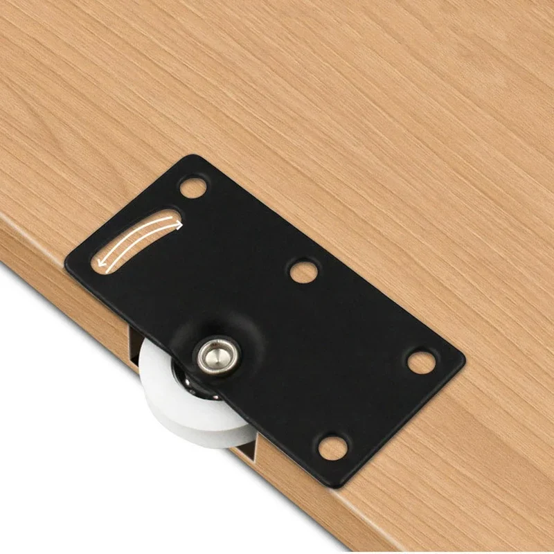 1/2set dverové valčeky z nehrdzavejúcej ocele Posuvné dverové kolesá Nylon kladka na hardware pre šatník