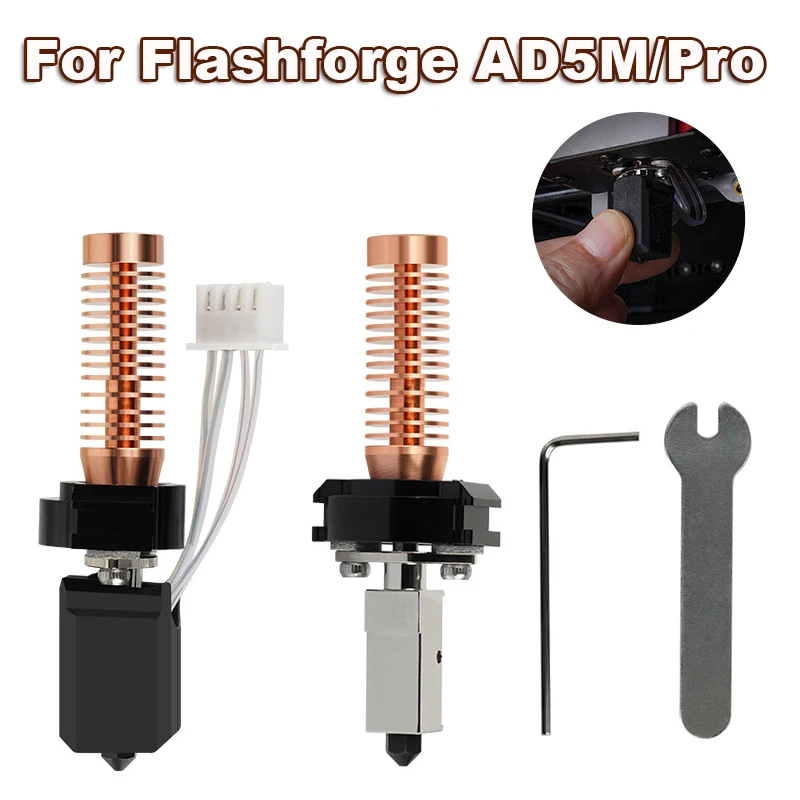 1/2sety hotend pre Flashforge dobrodruh 5m/5m Pro Ceramic Heating Rod J-head tlače hlava Ad5m tvrdá oceľová tryska 3D diely tlačiarne