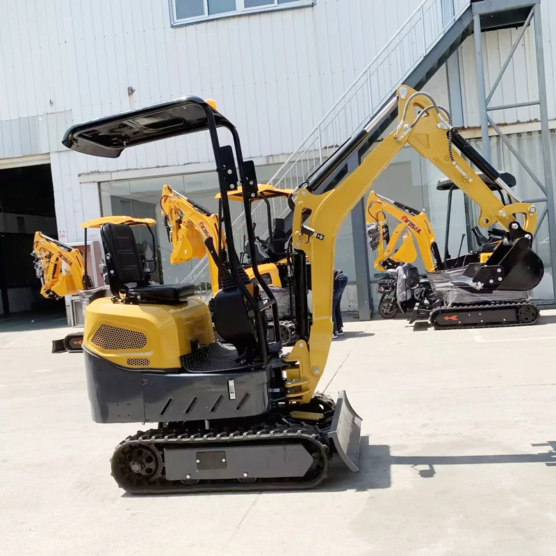 1,2ton Mini rýpadlo nks lacný poľnohospodársky motocykel poľnohospodársky vybavenie Mini Digger Tiller rysy nakladač Factory Prispôsobené
