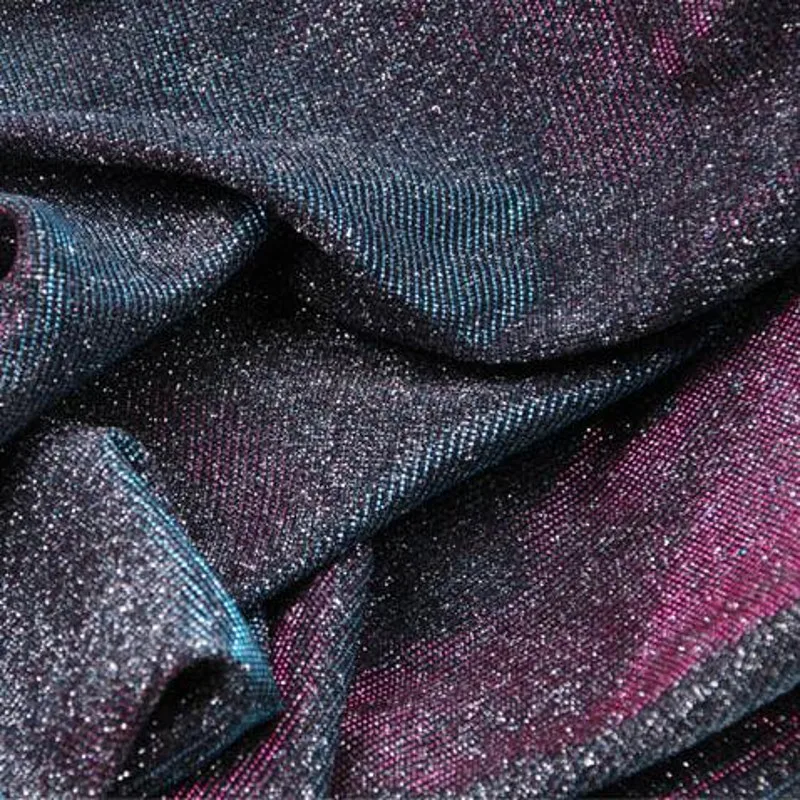 1/3/5/10 m Glitter Iridescent Svadobné šaty látka, holografická tkanina, bling lesklá tkanina, tanečná odev Cosplay tkanina