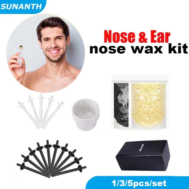 1/3/5set 50G Nosné ucho odstraňovanie chĺpkov Vosk vosku bezbolestné a ľahké pánske pánske a ženy
