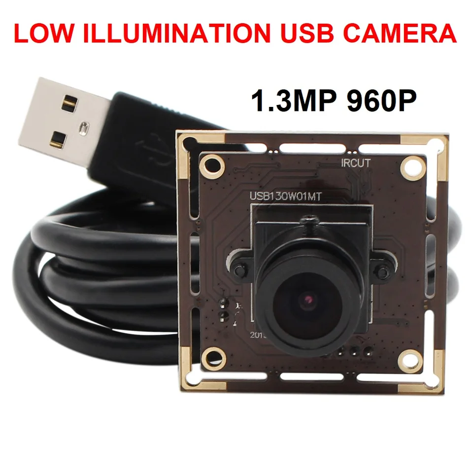 1,3 MP 960p nízko svetlo fotoaparát USB širokouhlý modul fotoaparátu bezplatný ovládač Lightbarn Camera pre Android TV box