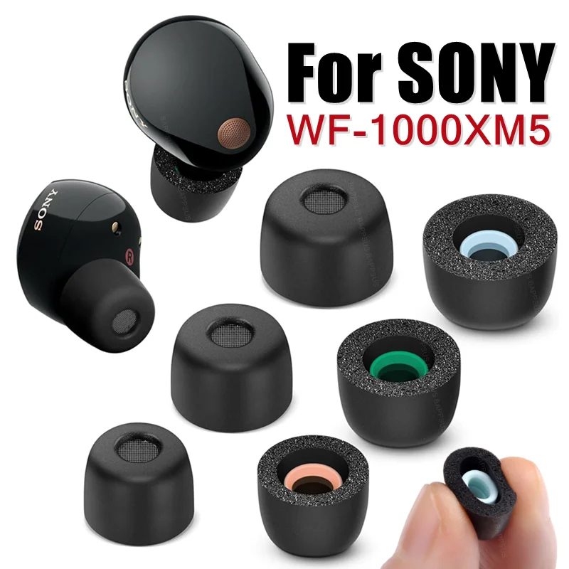 1-3 pamäťové penové uši peny pre uši pre Sony WF-1000XM5 Náhradné slúchadlá prachové pušky púčiky púčiky hluku uši nových uší