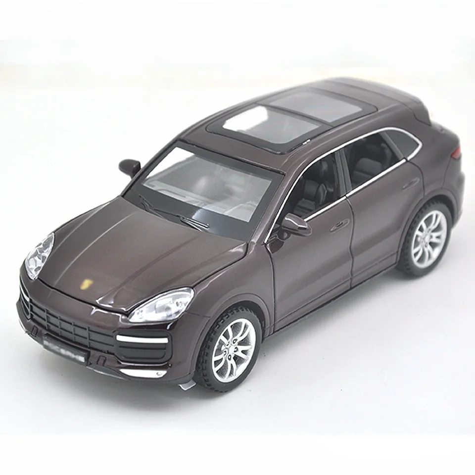 1: 32 Vhodné pre Porsche Cayenne Turbo Car Die Casting Model simulačný dekoráciu Darčeky, detské rebound hračky
