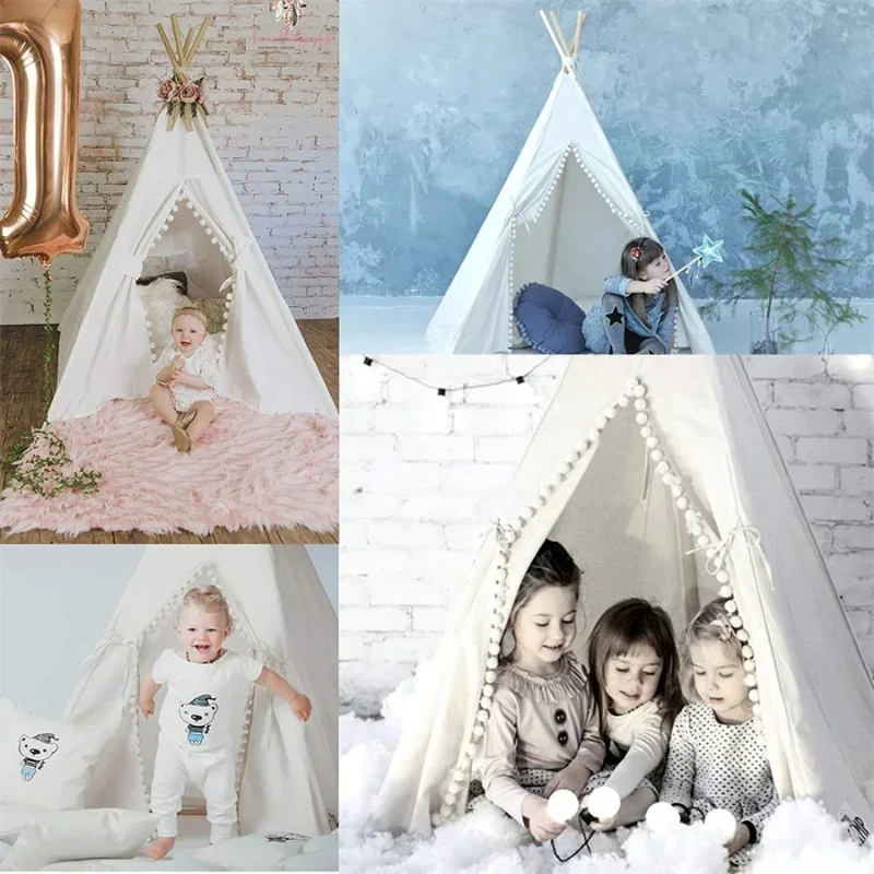1,35 m deťom hrať stanu dom pre deti vonkajšie domácnosti Wigwam Prenosné skladacie dieťa Tipi Teepee Girl and Boy Castle Herne