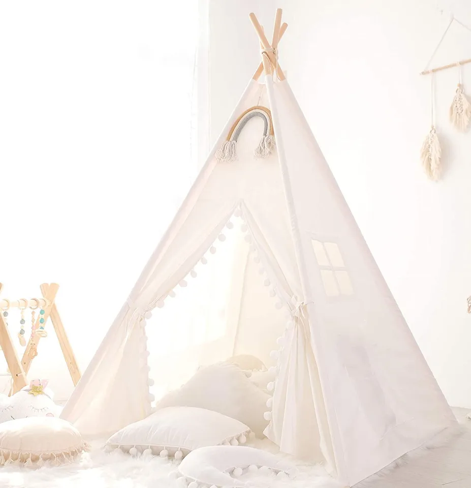 1,35 m stan for Kid Play House Wigwam pre deti Prenosné deti tipi stanity teepee tipi infantil dieťa stan girl herňa