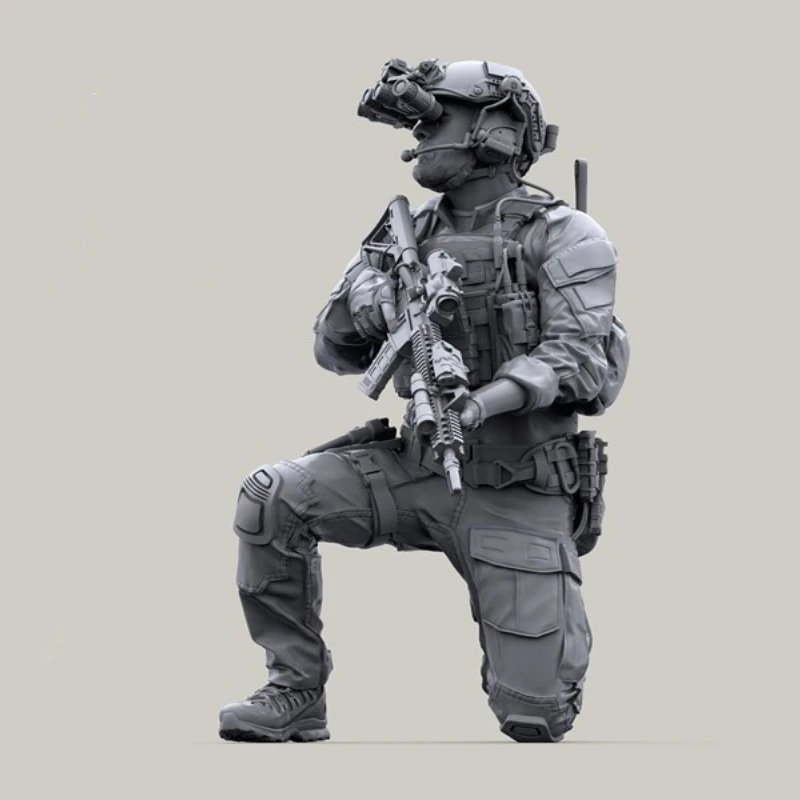 1/35 živice postava US Special Forces/Marsoc Modern Soldier v akcii s GPNVG-18 Panoramatic Night Vision Goggles Selfessembly B B