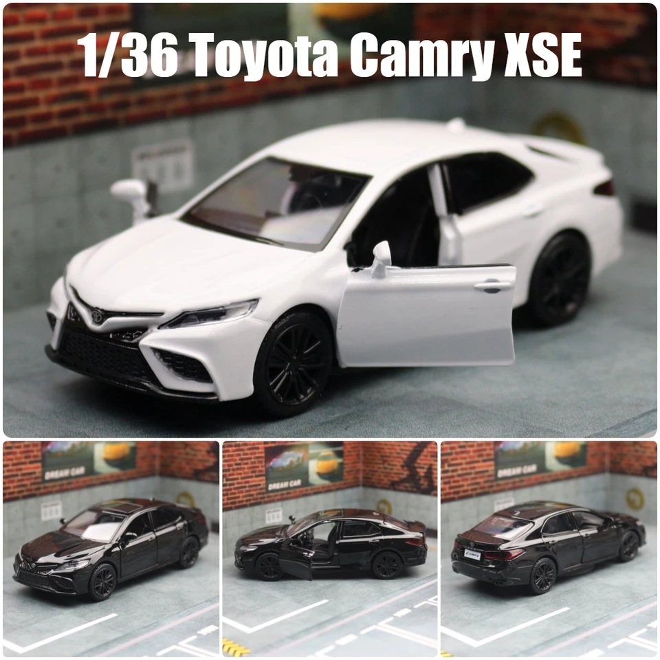 1/36 Toyota Camry XSE Hračky Model pre deti pre deti RMZ City Diecast vozidlo Miniature Pull Back Collection Darček pre chlapcov