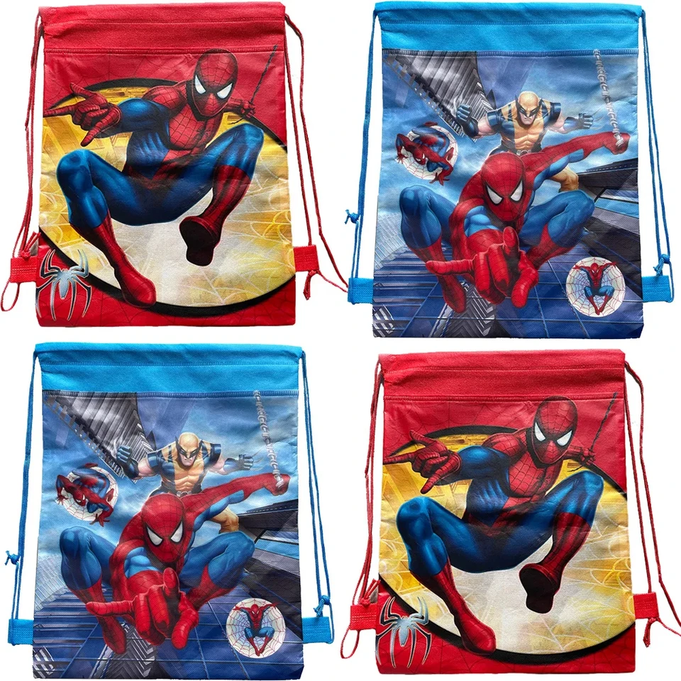 1/36ks Spiderman Scrade Bag netkanej darčekovej tašky Narodeniny Dodávky detských darčekov Darček Plnená taška vhodná na narodeninovú časť