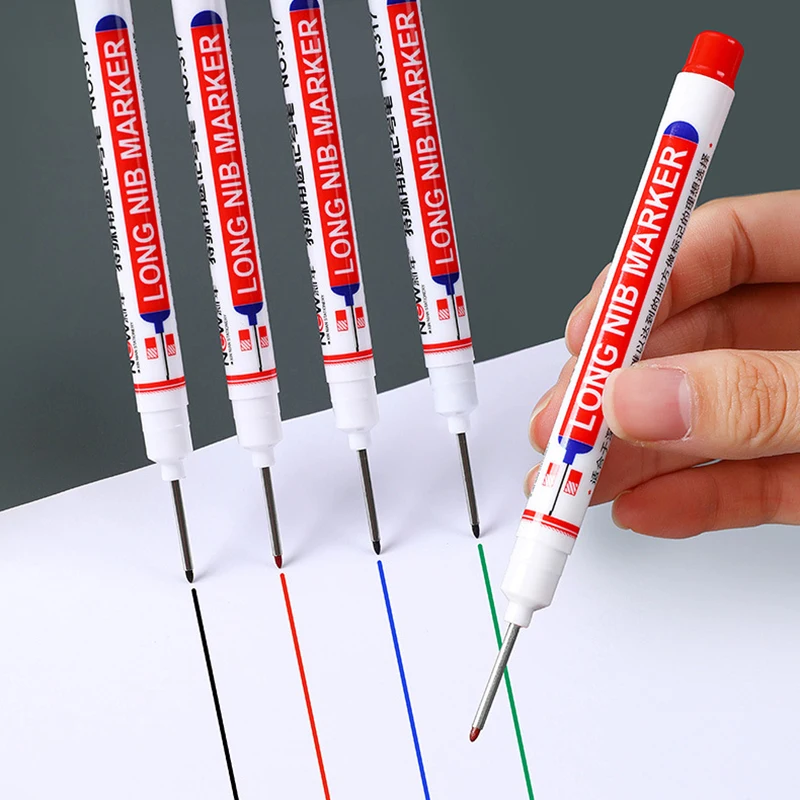 1/3ks biele permanentné pero sada na drevo Rock Plast kožené sklo sklo Kovové plátno keramické hlboké diery marker 0,7/1/2,5 mm