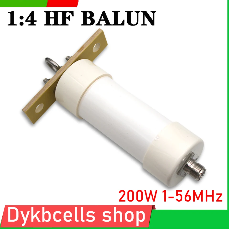 1: 4 BALUN 200W 1-56MHz RATIO BALUN pre HAM RADIO 4: 1 BALUN 50OHM až 20OHM HF WINTON KRAKOVANÉ PRÁCA PRÁCA