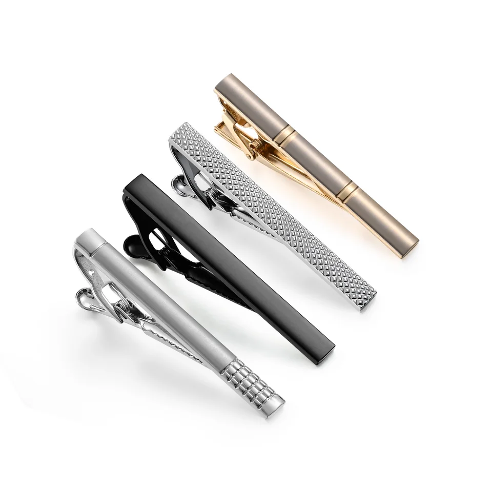 1/4 ks Svadobné klipy Set s súprava s krabičkami príslušenstvom Man Cufflinks Stručný klip o klip na muža Minimalistické pánske klenotnícke dary muži