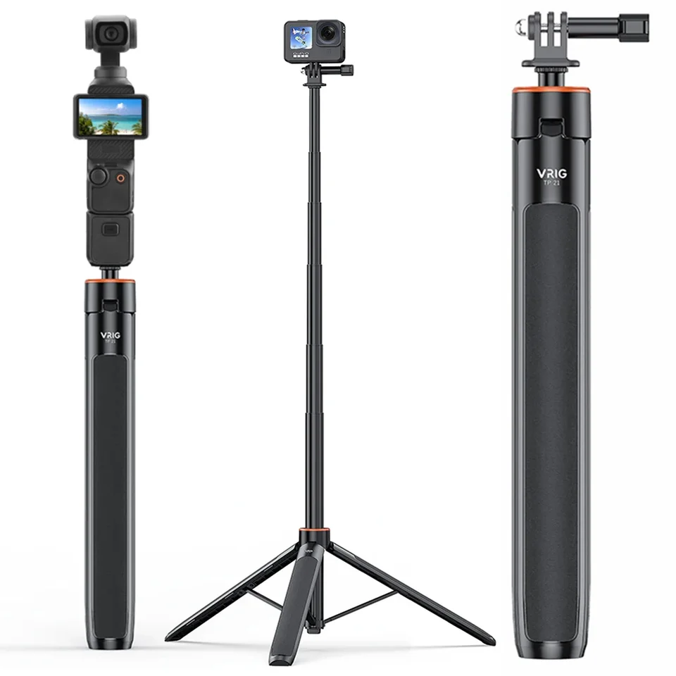 1,4 m rozširujúci statív selfie selck s 1/4 závitovej rukoväte priľnavosť predĺžená tyčová tyč pre DJi Osmo Pocket 3 Camera Complikácia
