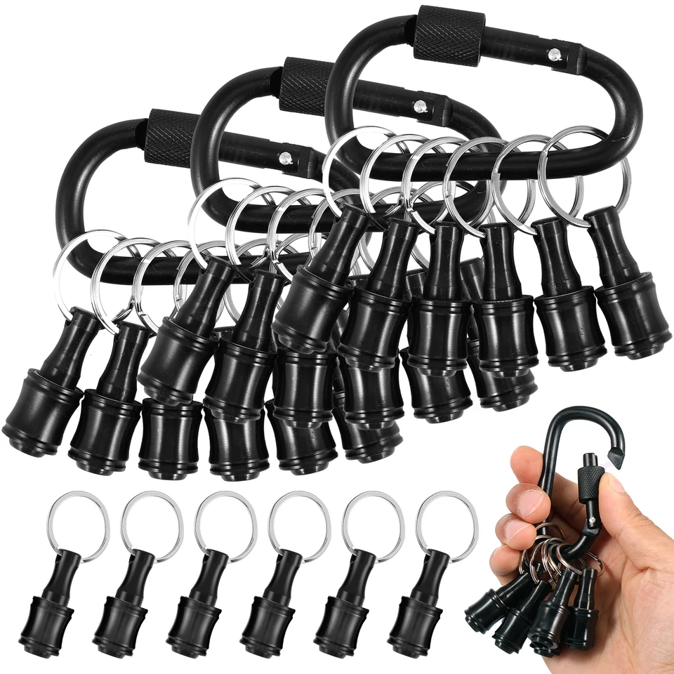 1/4 palca hex hexový hriadeľ skrutkovač bit držiak na prenosný predlžovací bar Keychain skrutkovač adaptér hliníka zliatiny Drill Bit Držiak bit