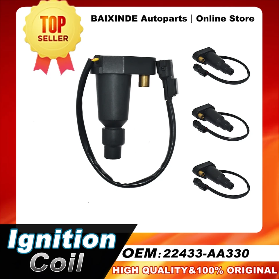 1/4ks 22433-AA330 22433AA330 Ignition Coil sa hodí pre Subaru Impreza GC8 Legacy WRX 1,8L 2.2L 2,5L 1994-2000