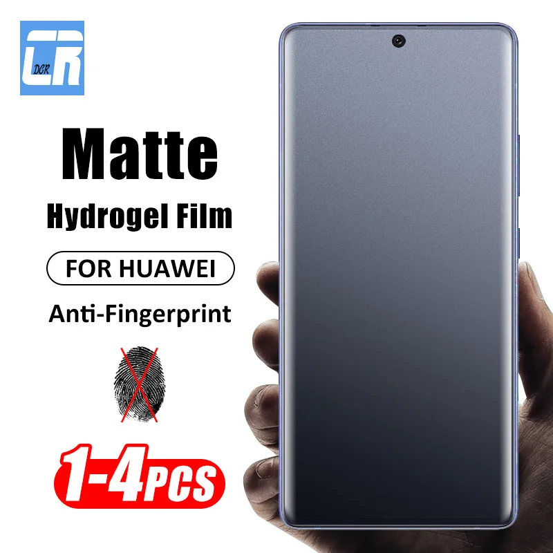 1-4ks mäkký silikónový matný hydrogelový film pre Huawei Pura 70 Ultra P60 Mate 20 30 40 50 60 70 Pro Plus Plus Curved Screen Chrániče obrazovky