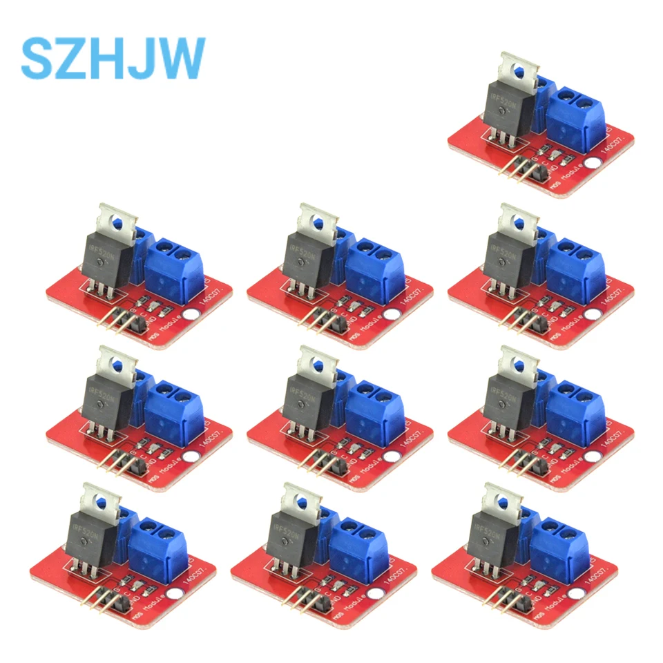 1/5/10ks 0-24V Top MOSFET gombík IRF520 MOS Driver Modul pre Arduino MCU Arm Raspberry Pi