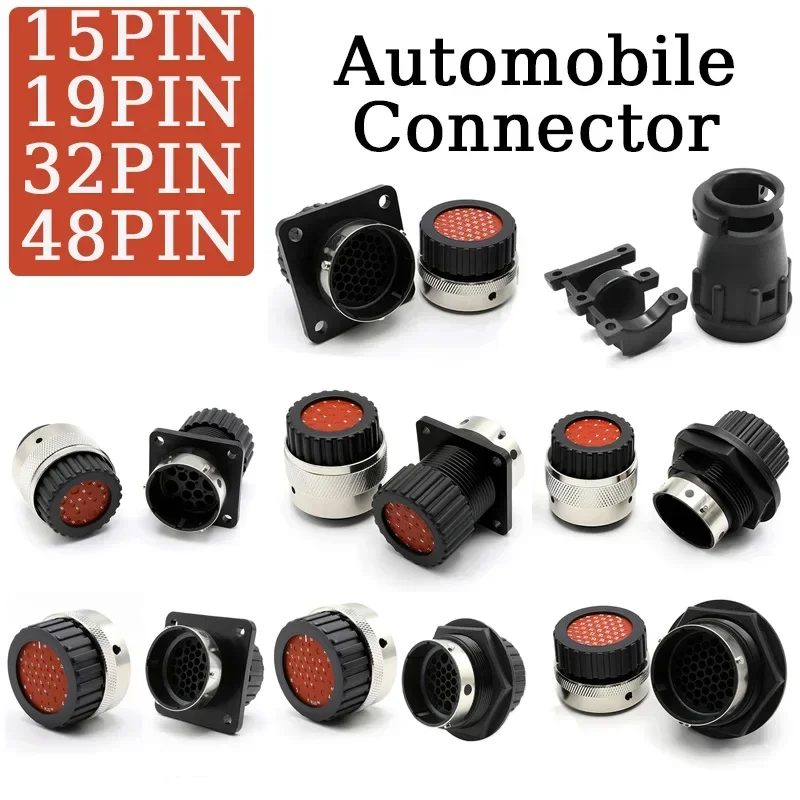 1/5/11SET ITT Neptún 192900 Aviation Connector Connector Automobile Connector 15p/19p/32p/48p Socket Plug Round 192900-0437