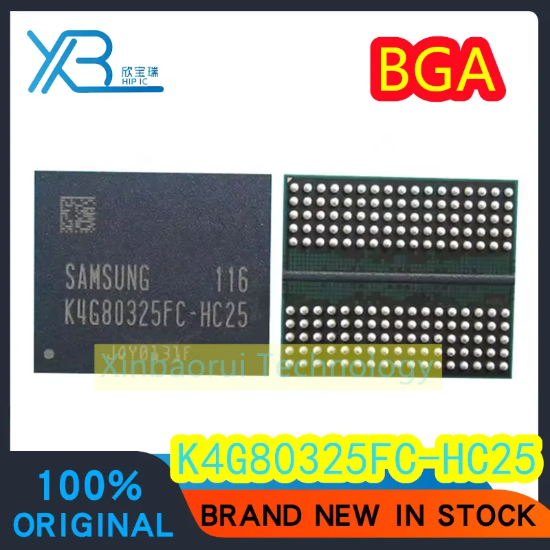 (1/5 klice) K4G80325FC-HC25 K4G80325FC BGA DDR5 Pamäťový čip IC 100% úplne nový originálny spotrebný elektronik