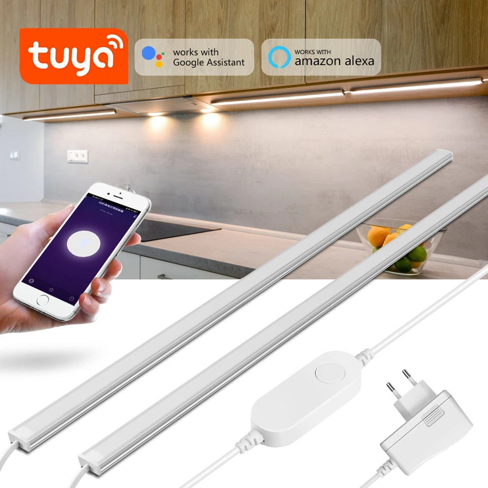 1-5 ks TUYA WiFi LED pod skrinkou svetlá SMART Kuchynské barové lampy pre šatník