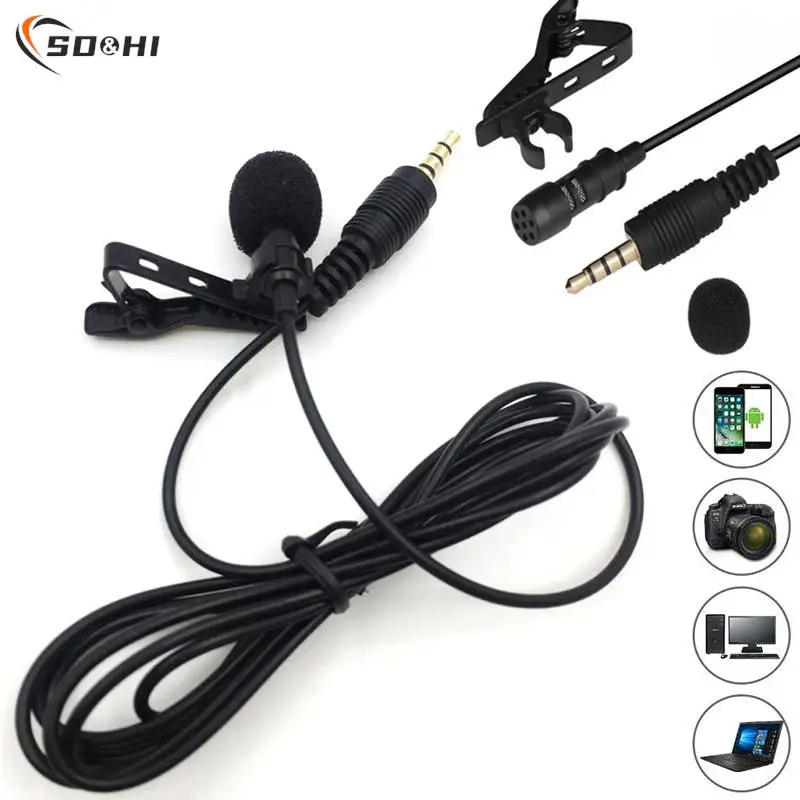 1,5 m profesionáli automobilový audio mikrofón 3,5 mm klipový konektor mikrofón MIF Mini káblovaný externý mikrofón pre automatické DVD rádio
